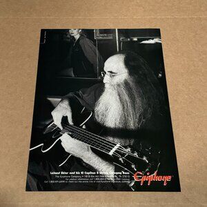 Leland Sklar - Epiphone Guitars - 1995 Print Advertisement
